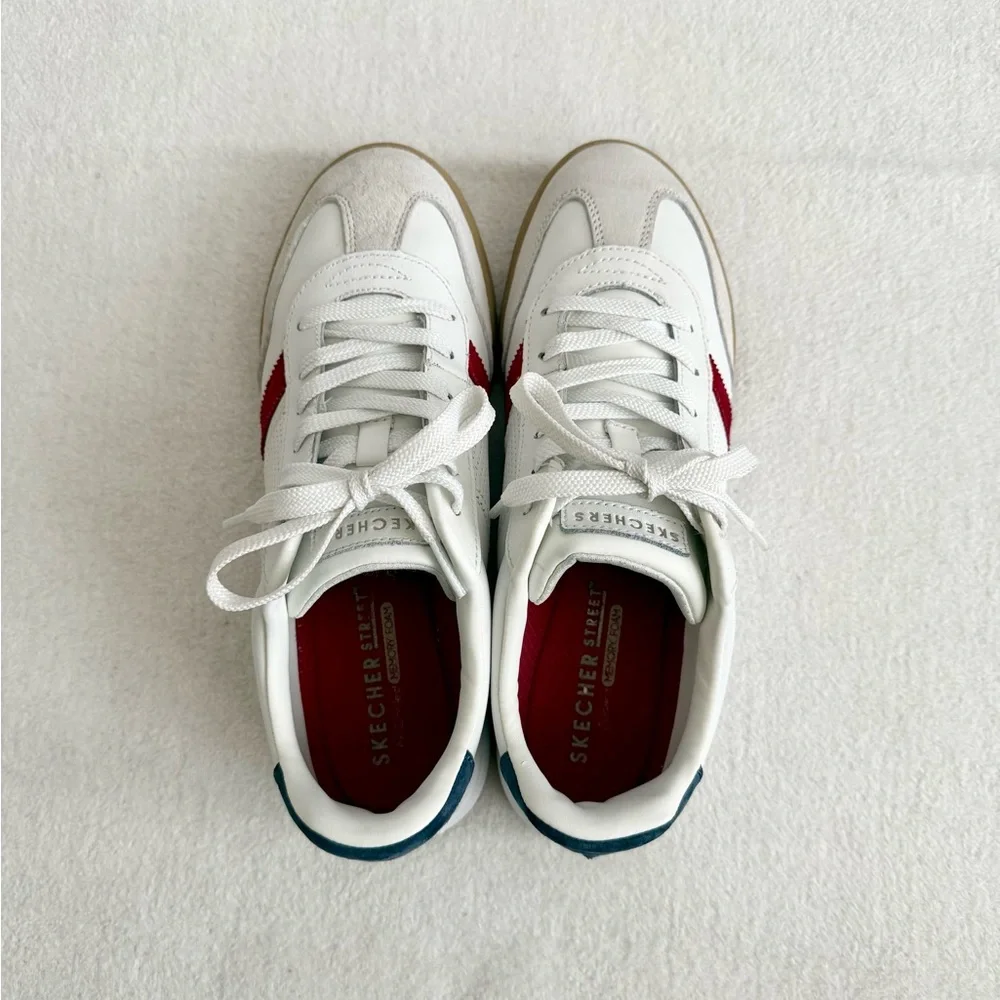 Skechers Zinger Retro Rockers Sneakers White Red Navy Size 8.5